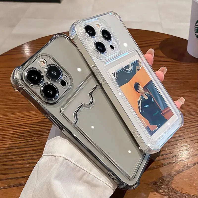 Card Slot Bag Holder Case For iPhone