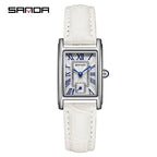 SANDA   Leather Quartz Movement Business
