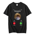 90s Dank Meme Hamster Staring Front Camera Hampter Calling Tee