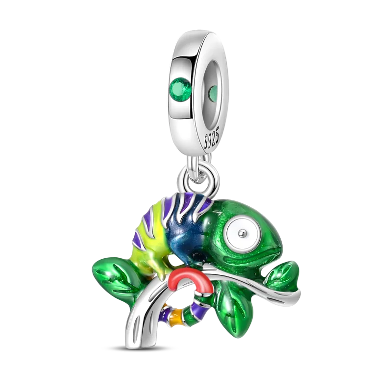 Glow in The Dark Firefly Charm Bead Fit Necklace Bracelet 925 Sterling Silver Chameleon Pendant Beads Women DIY Jewelry Making