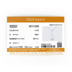 Silver 925 Infinity Necklace for Women 8mm 2CT D Color Moissanite Pendant Necklace