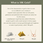 18K Gold Moissanite Necklace 1CT AU750 Pendant