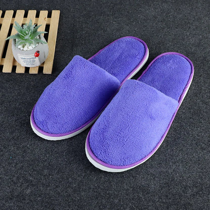 All-inclusive Slippers Men Women Hotel Disposable Slippers Hospitality Travel Comfor Multi-colored Breathable Slides Sandals