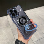 Plating Shockproof Magnetic Bracket Case