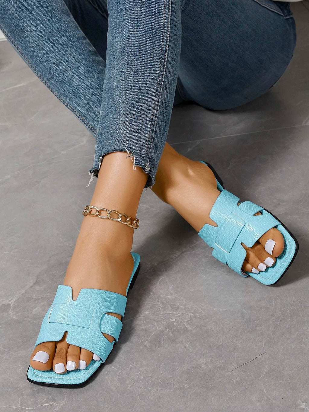 Summer Women Slippers Fashion Beach Flats Shoes 2024 New Casual Sandals Dress Walking Flip Flops Open Toe Slides Mujer Zapatos - Imbasat