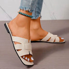 Summer Women Slippers Fashion Beach Flats Shoes 2024 New Casual Sandals Dress Walking Flip Flops Open Toe Slides Mujer Zapatos - Imbasat