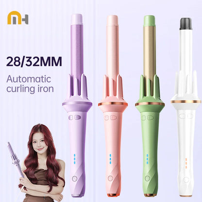 Hair Curler 28/32mm Automatic Hair Curler Large Wave Curling Iron Tongs Temperature Adjustable Anion Fast Heating Styling Curler