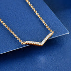 925 Sterling Silver 1mm Moissanite Pendant Necklace