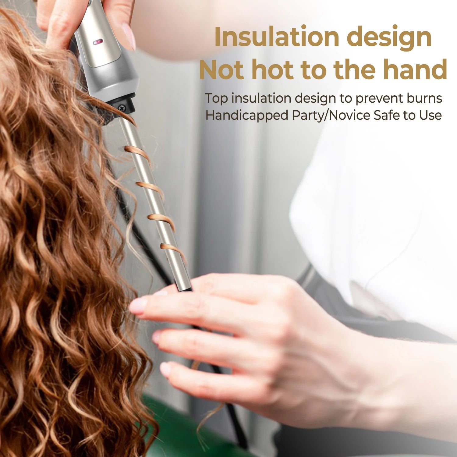 Hair Curling Iron 9mm Professional