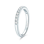 Anziw Classic Stackable Rings 925 Sterling Silver 2mm D Moissanite