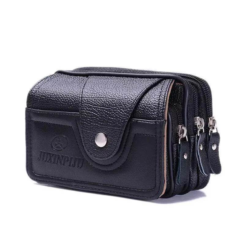 Genuine Leather Hand Bags For Men Large Capacity Money Purse Cell Mobile Phone Pocket Women Soft Double Zipper Male Clutch Bags - Imbasat