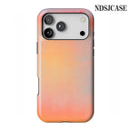 Peach Veil iPhone Case Luxury Double Layer Cover