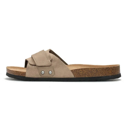 Men's Summer Flat Cork Slipper Softwood Beach Casual Nubuck Slides Mule Clogs Sandals Platform Shoes Ladies Footwear 2025