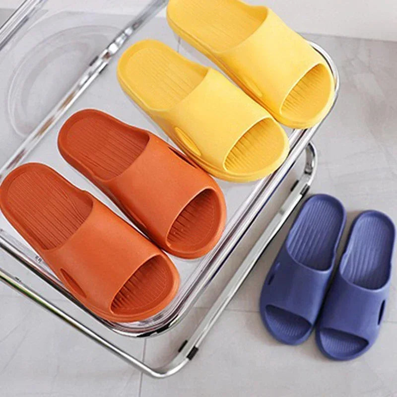 EVA Cloud Home Slippers Men Summer Indoor Floor Non Slip Sandals Couple Family Unisex  Hotel Bathroom Flip Flops Slide Shoes