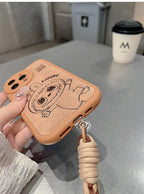 Labubu Handheld Rope Phone Case For IPhone