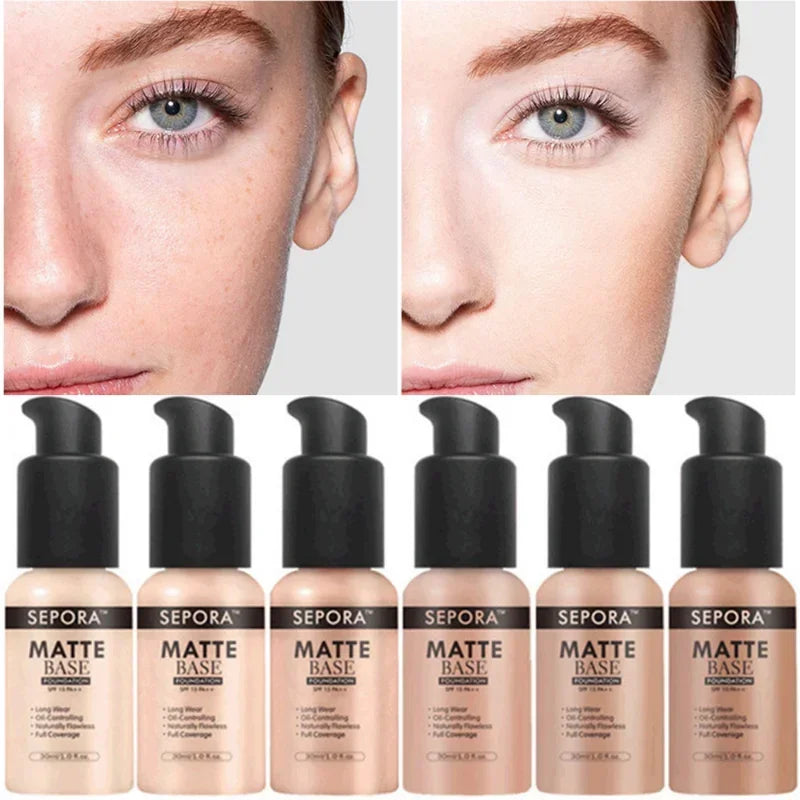 MOONBIFFY 30ml Face Matte Liquid Foundation