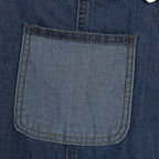 Denim Overalls Jeans Ankle Length Pencil Pants Pockets Holes Solid High Waist